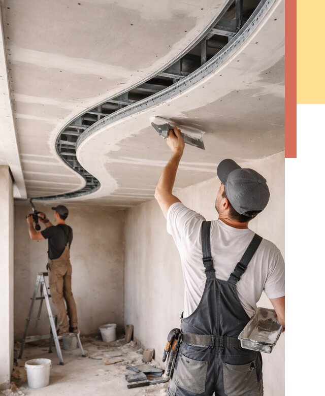 Криволинейный потолок из гипсокартона в Благовещенске от 2181 руб./м2 | ОТДЕЛОЧНИК-Бгв