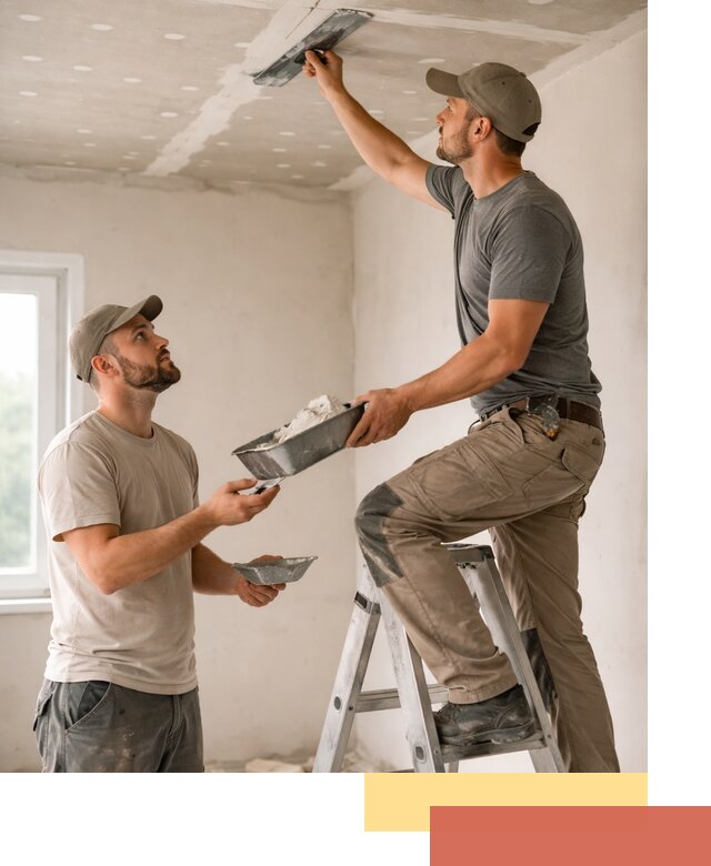 Шпаклевка потолка из гипсокартона в Благовещенске качественно и быстро