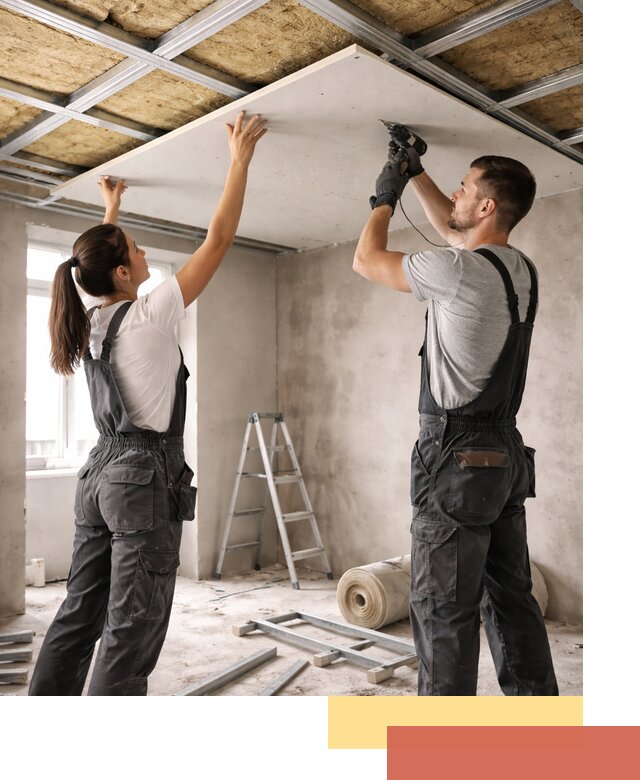 Звукоизоляция потолка из ГКЛ в Благовещенске профессионально и надежно