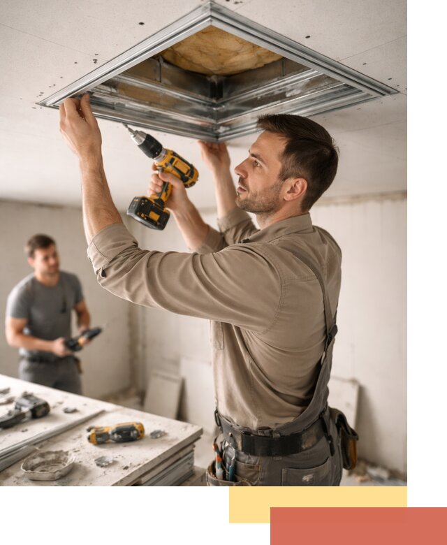 Монтаж люка в потолок из ГКЛ в Благовещенске