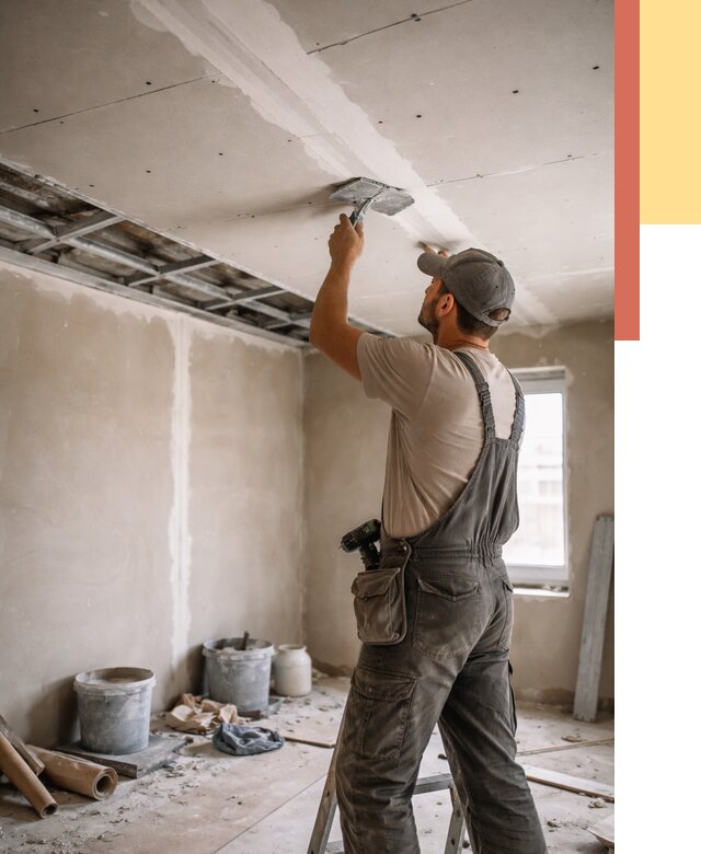 Ремонт потолка из гипсокартона в Благовещенске от 675 руб./м² — быстро и недорого | ОТДЕЛОЧНИК-Бгв