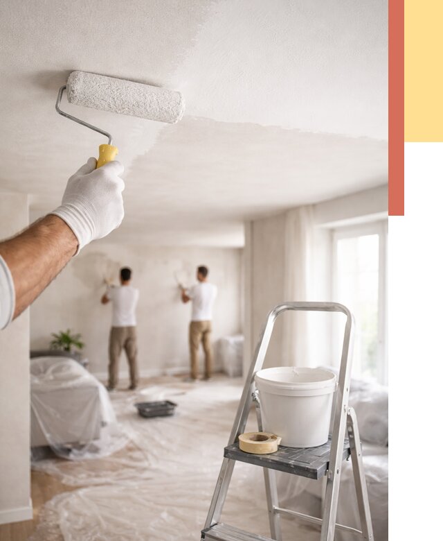 Покраска потолка акриловой краской в Благовещенске от 2597 руб. | ОТДЕЛОЧНИК-Бгв