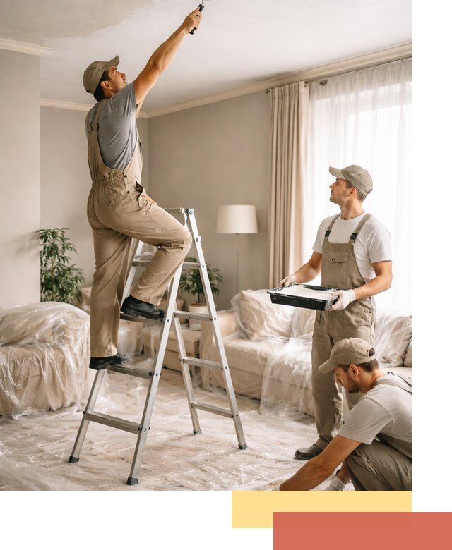 Покраска потолков акриловой краской в Благовещенске качественно и быстро