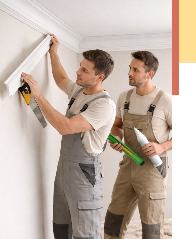 Монтаж потолочного плинтуса в Благовещенске от 2389 руб. — быстро и недорого | ОТДЕЛОЧНИК-Бгв