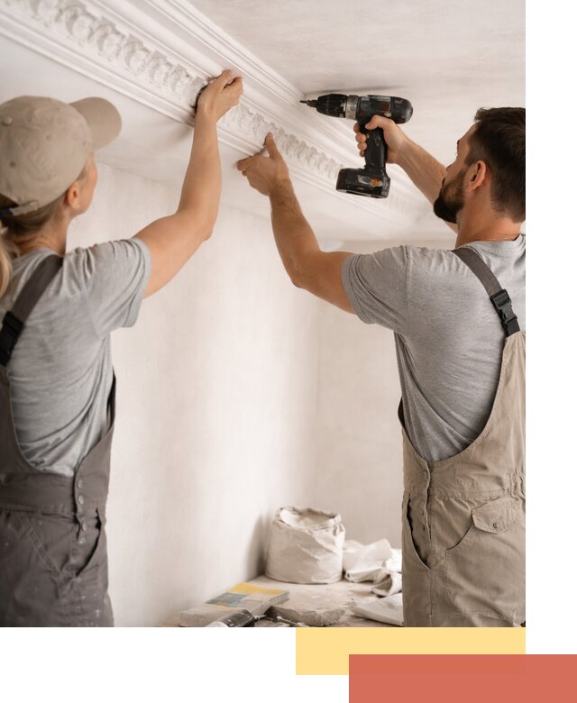 Профессиональный монтаж лепнины на потолок в Благовещенске