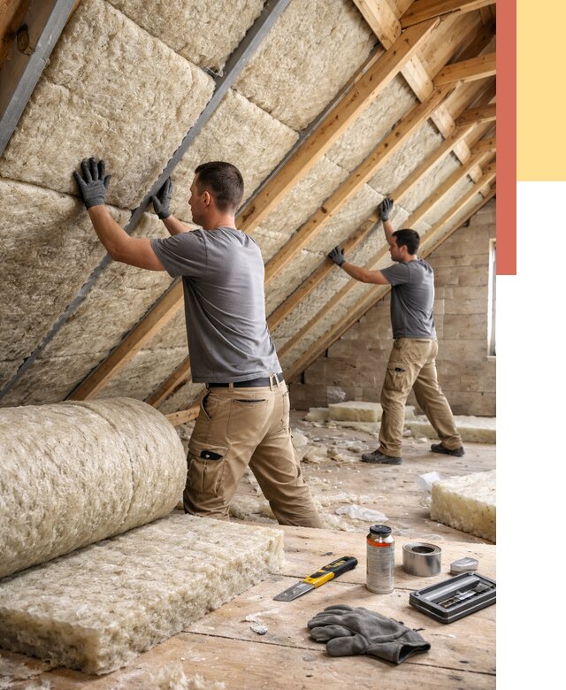 Утепление потолка минватой в Благовещенске от 1506 руб. — быстро и недорого | ОТДЕЛОЧНИК-Бгв