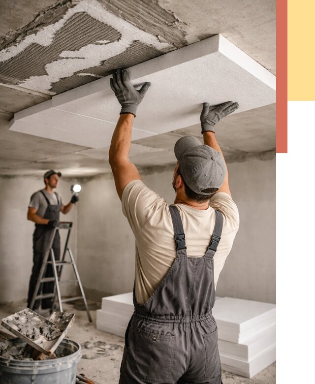 Утепление потолка пенопластом в Благовещенске от 4674 руб/м2 — недорого и быстро | ОТДЕЛОЧНИК-Бгв