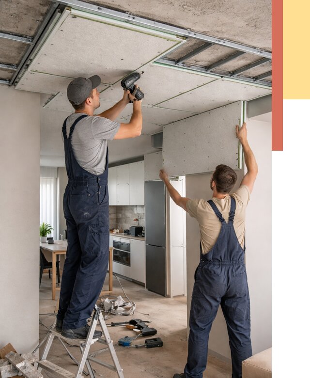 Шумоизоляция потолка панелями зипс в Благовещенске от 1921 руб. под ключ | ОТДЕЛОЧНИК-Бгв